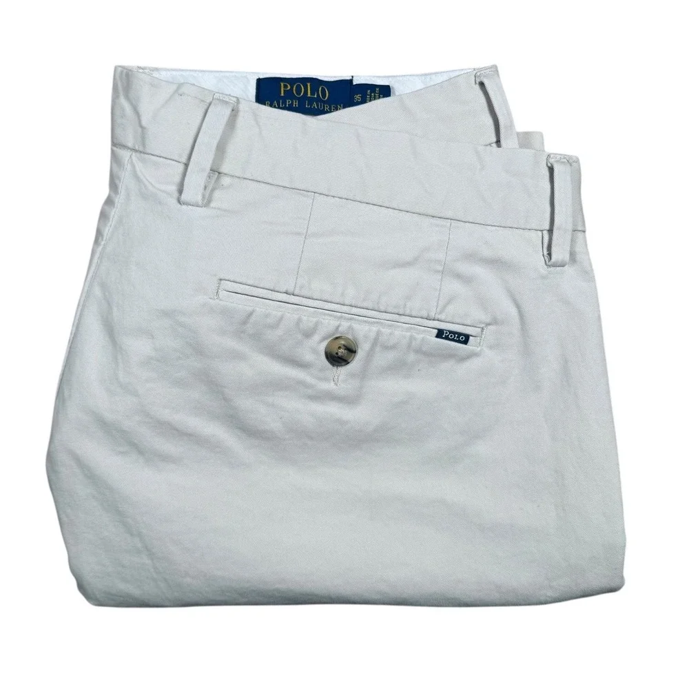 Polo Ralph Lauren Shorts Mens 35 Khaki Classic Fit Cotton Chino 9
